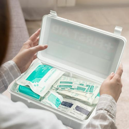 First Aid Kit for Business, Medium, 200 Piece - Wall Mountable & Portable | Hard Case, OSHA Compliant, For Office, Restaurants, Work Vehicles, Retail & Service Spaces - size: Medium