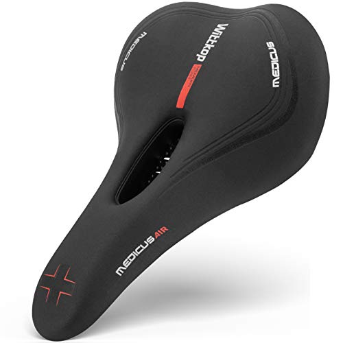 Wittkop Bike Seat I Bicycle Seat for Men and Women, Waterproof Bike Saddle with Innovative 5-Zone-Concept I Exercise Bike Seat for BMX, MTB & Road - style: Touring