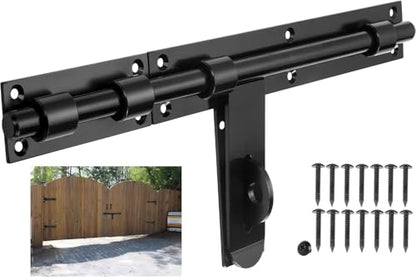 17in Slide Bolt Gate Latch,Left/Right Side Face Mount