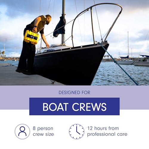 Adventure Medical Kits Marine Series Medical Kit - 600 - Boat First Aid Kit For 8 People 12 Hours From Care - Includes Emergency Medical Supplies Like Bandages, Medicine, Guide Book & More