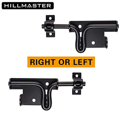 HILLMASTER Heavy Duty Slide Bolt Gate Latch with Padlock Hole, Sliding Bolt Gate Lock Door Latches Hardware for Wooden Fences Barn Doors, 2 Pack - size: 2 Pack