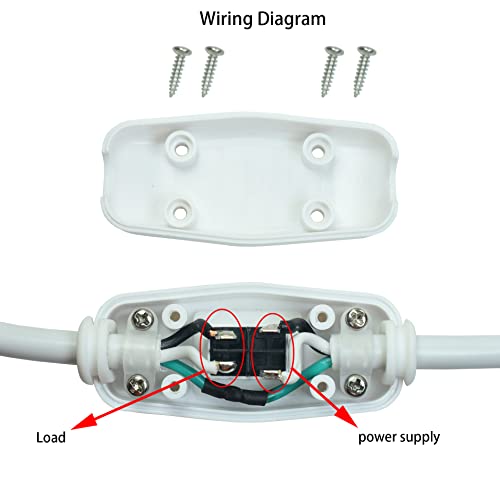 Outdoor Waterproof Rocker Switch, White, Green Indicator, 6A 250VAC | Waterproof IP65, 6A-15A Large Current, 250V 125VAC, T85 Rated - color: 2PCS Green led