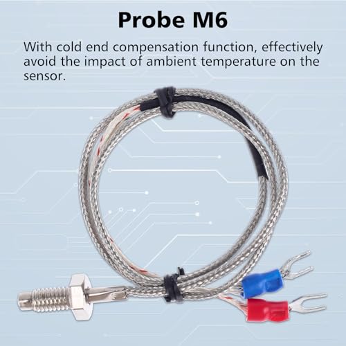 PEMENOL 12V Red Fahrenheit Digital Temperature Meter