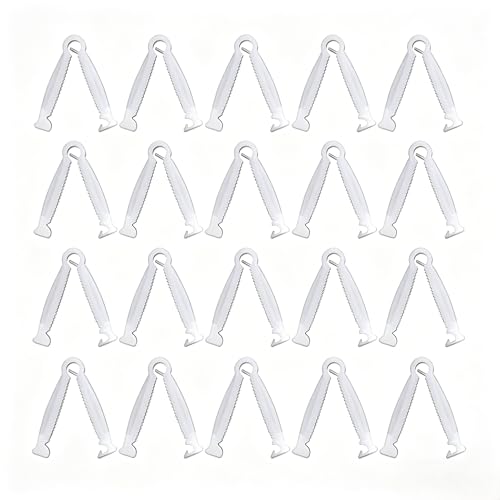 20Pcs Disposable Umbilical Cord Clamps - Sterilized Medical-Grade Puppy Birth Tool for Small Animals | Quick-Release Vet-Approved Pet Delivery Supplies,Veterinary Supplies, Pet Midwifery Tools