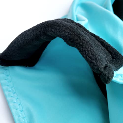Stretchy Horse Fly Mask with Ears, Large Eye Space Paleblue Full - color: Pale Blue, size: Full