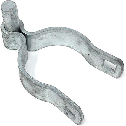 Chain Link Gate Post Hinge - Heavy Duty Pressed Steel - Includes Carriage Bolts & Nuts (Galvanized Steel, 1-3/8") - color: Galvanized Steel, size: 1-3/8"