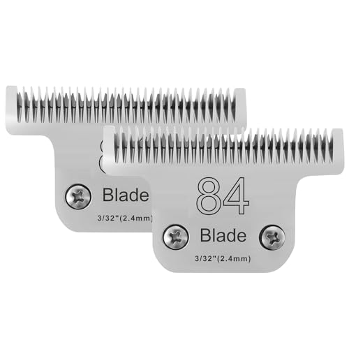 2PCS T84 Blade Dog Grooming Blades Compatible with Andis Dog Clipper - color: 2pc #T84