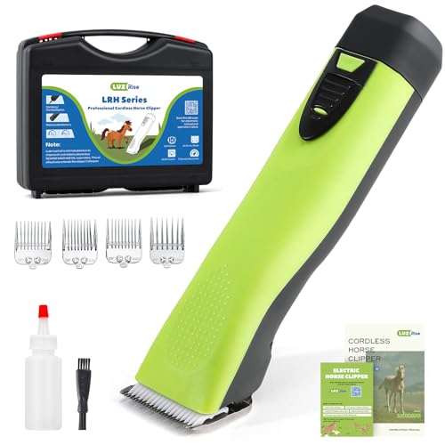 Cordless Horse Clippers, 2-Speed & Ultra-Quiet <50dB
