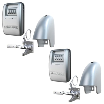Keyless Gate Lock – Secure Fence Lock and Latch – Strong Durable System (XLS – Silver Heavy Duty – 2-Pack) - style: XLS - Heavy Duty (2 Pack)