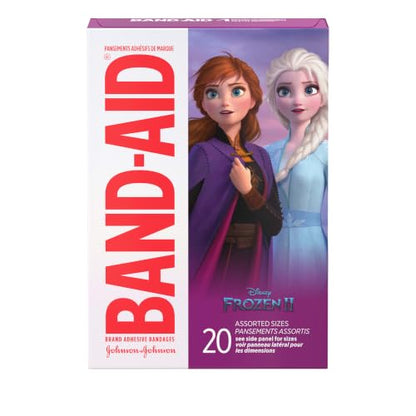 BAND-AID Brand Adhesive Bandages, Disney Frozen, Assorted Sizes, 20 Ct - size: 20 Count (Pack of 1)