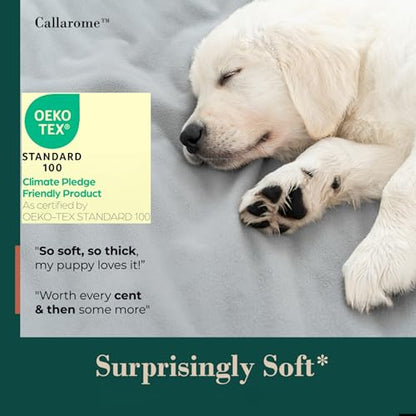 Callarome Waterproof Blanket for Bed & Couch Protection, Grey, 80"x90" - color: Warm Gray / Cool Gray, size: 80x90 inch