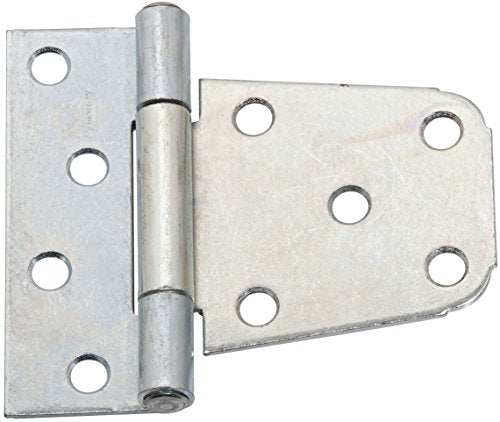 National Hardware N220-137 V287 Extra Heavy Gate Hinges in Zinc plated, 2 pack | Heavy Gauge Hot-Rolled Steel for Wood, Steel and Vinyl Gates; Left or Right Hand Mounting, 2-Pack - color: Zinc Plated