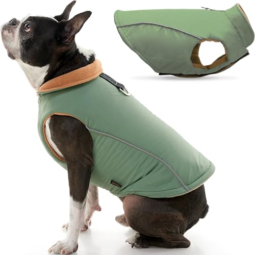 Gooby Sports Vest Dog Jacket, Green, Medium - color: Green, size: Medium chest (~16.5")