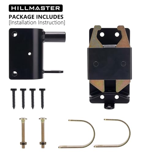 HILLMASTER 2 Pack Heavy Duty 2 Way Farm Gate Latch, Two Way Fence Gate Latch for Metal Gates Livestock Cattle Gate Latches Gate Hardware for Horse Corrals, Ranches(Screws and Instructions Included) - size: 2 Pack