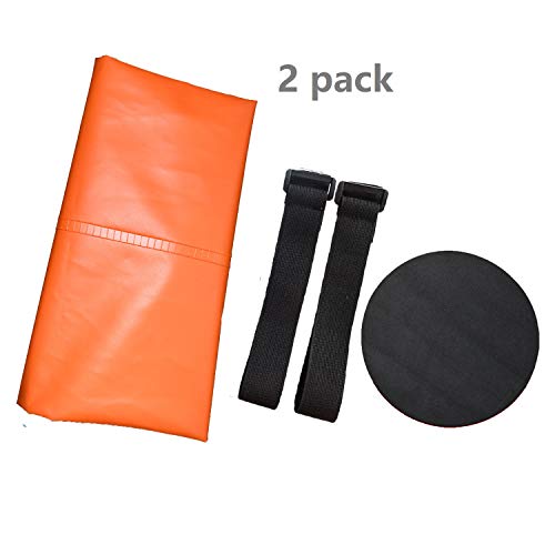 yeezo Hoof Soaking Boot Horse Soaker Hooves Treatment Bag with EVA Pad 1 Pair - color: Orange