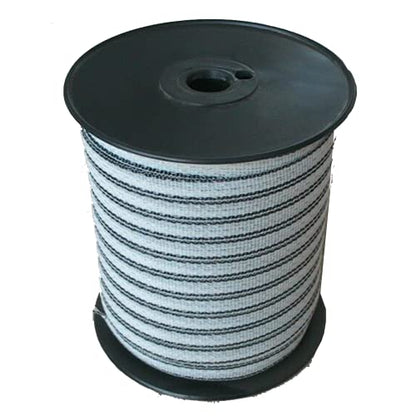 Electric Fence Poly Tape -5 Stainless Steel Conductors - 656 Feet Roll