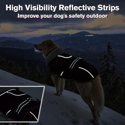 Lelepet Dog Jackets for Small Dogs Waterproof Dog Coat with Adjustable Fit - color: Dark Purple, size: M