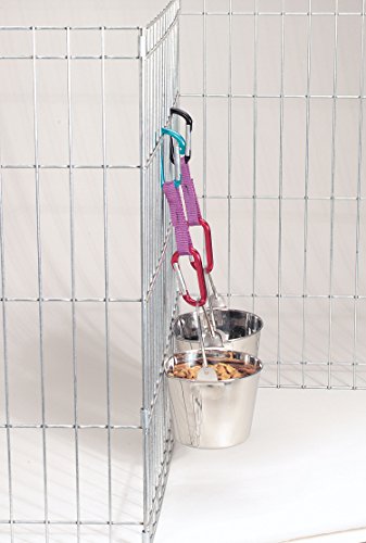 ProSelect Stainless Steel Flat Sided Pails — Durable Pails for Fences, Cages, Crates, or Kennels - 6", 2-Quart - size: 2-Quart