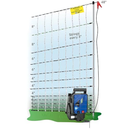 Premier 1 PoultryNet® Electric Fence for Chickens – 48"H x 164'L