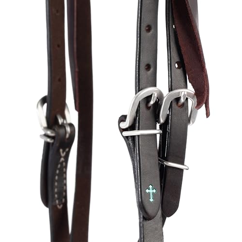 Turquoise Cross - color: Dark Oiled, size: Horse Size