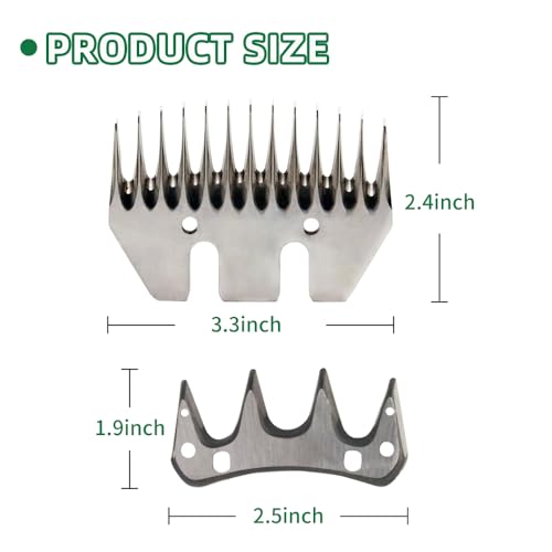 Sheep Grooming Clippers Replacement Blade Detachable Animal Trimmer Shears for Sheep Alpacas Goats