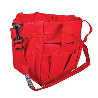 Dura-Tech Deluxe Grooming Tote | Stable Essential for Every Horse Lover | Durable 600D Polyester - color: Burgundy