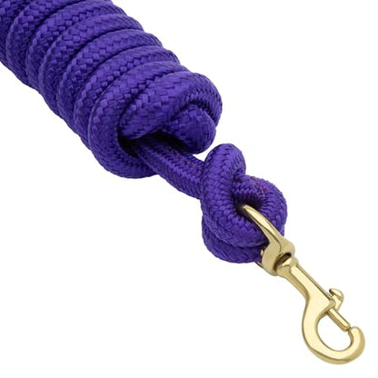 Weaver Equine 10' Horse Cowboy Lead Rope with Brass Snap - color: Purple