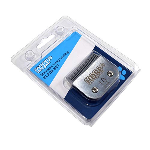 HQRP Animal Clipper Blade Compatible with Oster Size-10 CryogenX Professional 078919-046-005 78919-046 Pet Grooming 76918-126 Classic 76, Star-Teq, Power-Teq Clippers - size: Size-10