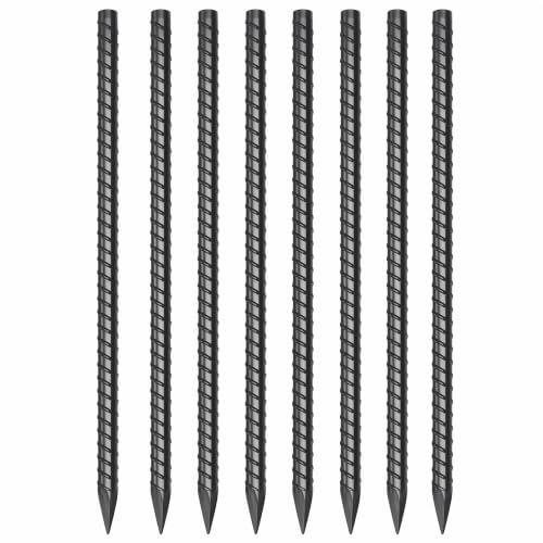 1/2 Inch Diameter Rebar Stakes 48 Inch 8-Pack Concrete Form Stakes - size: 48"-Φ1/2"-8pcs