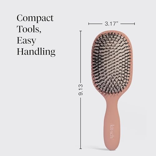 Kitsch Smooth & Polish Hair Brushes For Women and Men - Terracotta - color: Terracotta