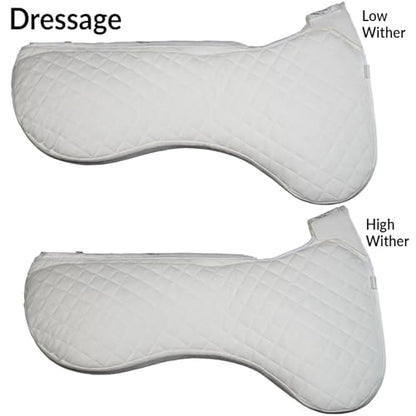 Total Saddle Fit Squish Pad - English - Impact Dampening Saddle Pad - color: Black, size: Medium Dressage