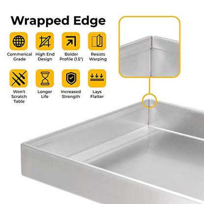 Celestial Fire Pit Cover for 36”x12” Rectangular Burner Pan (39" x 15" Actual Size), Commercial Grade, Stainless Steel, Wrapped Edge - size: 39 x 15"