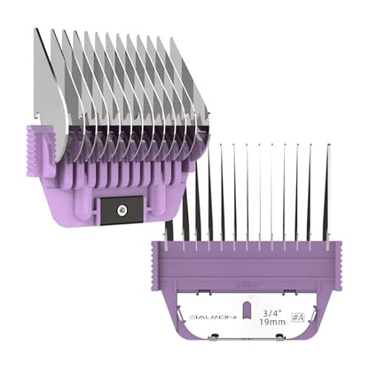Stainless Steel A5 Wide Guide Comb – Metal Attachment for A5 Wide Blades, Compatible with Wahl KM, Andis, Oster, Heiniger – Smooth & Durable Grooming Guard (19mm - 3/4") - size: 19mm - 3/4"