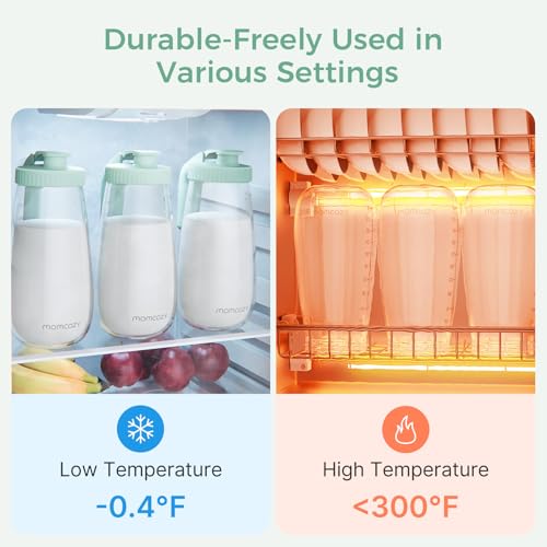 Momcozy Breast Milk Pitcher, Glass Storage Container Wide Mouth, 48oz 1pc - color: Green, size: 48 Ounce-1 Count