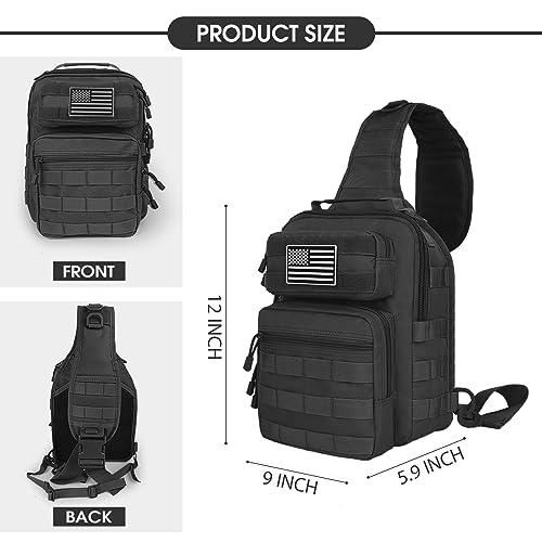 HAOMUK Tactical Sling Bag Backpack Military Rover Shoulder Sling Pack Small EDC Crossbody Chest Bag for Men - color: Acu
