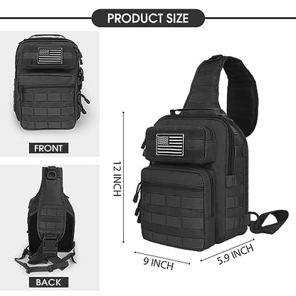 HAOMUK Tactical Sling Bag Backpack Military Rover Shoulder Sling Pack Small EDC Crossbody Chest Bag for Men - color: Acu