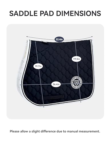 Harrison Howard All Purpose Saddle Pad, English Saddle Pad, Wither Contour - color: Black