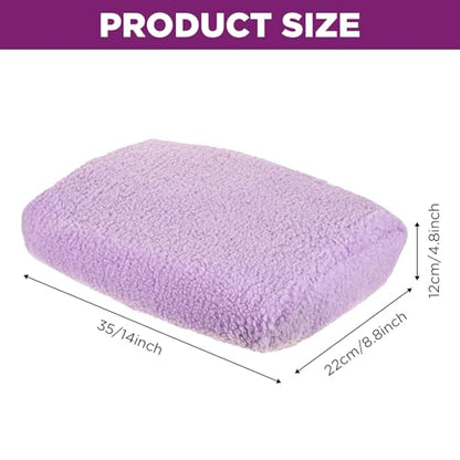 Breling Knee Scooter Pad Cover Faux Sheepskin Scooter Seat Cushion Memory Foam Knee Scooter Cushion Soft Plush Walker Seat Cover Universal for Comfort During Injury(Purple) - color: Purple