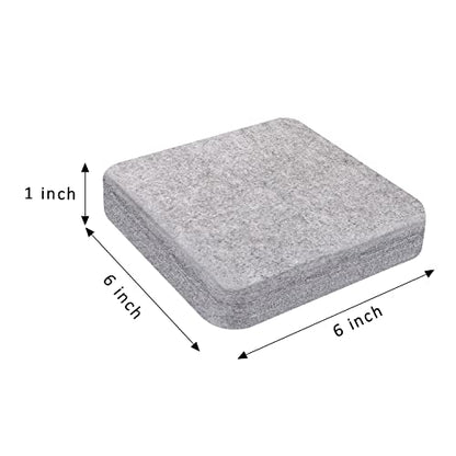 FCENDS Needle Felting Mat, 100% Natural Wool Needled Felting Pad, 6x6x1 inch Eco-Friendly Felting Block, Thick and Firm (6"x6")
