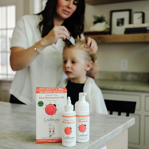 Ladibugs Complete Head Lice Treatment Kit with Professional Nit Comb