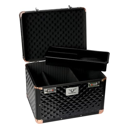 TuffRider Aluminium Diamond Grooming Box-Black - color: Black