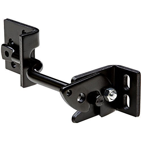 National Hardware Adjust-O-Matic® Heavy-Duty Gate Latch, 8", Steel, Black