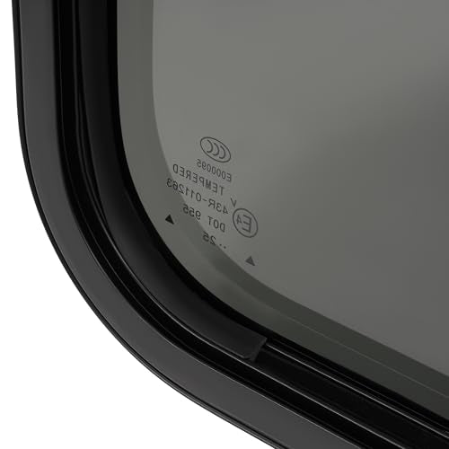 HECASA RV Window 42" W X 22" H Teardrop Horizontal Sliding Window W/ Trim - size: 42" W x 23" H