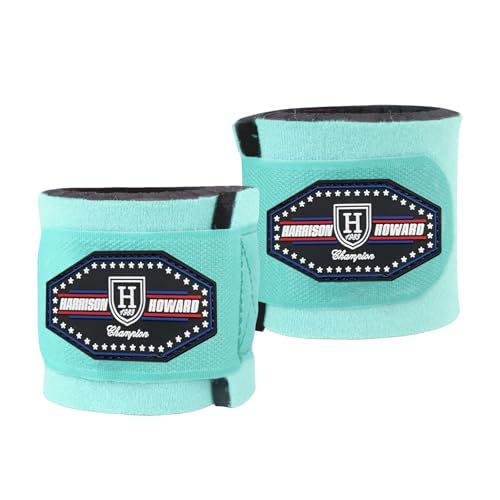 Harrison Howard Durable Shock-Absorbent Breathable Impact Protection Pastern Wraps for Horse Sold in Pairs Summer Mint - color: Turquoise