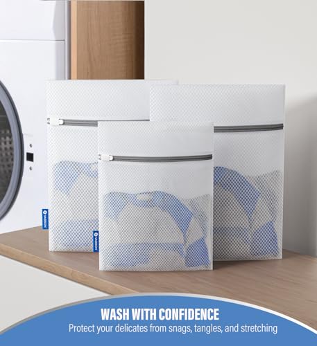 VASSON Mesh Laundry Bags for Delicates, Durable Lingerie Wash Bag Set - size: 5-Piece Set (All-Purpose)