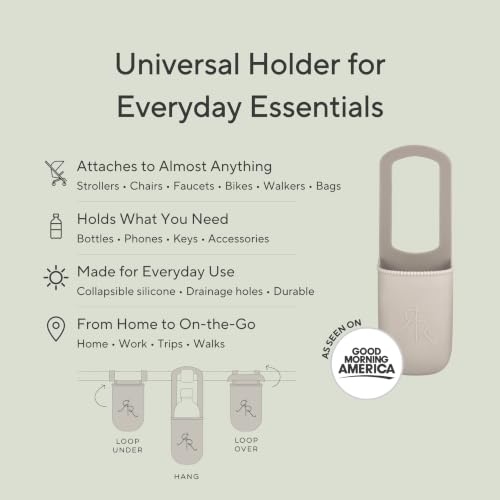Ryan & Rose Cutie Holder Universal Stroller Cup Holder (White) - color: White