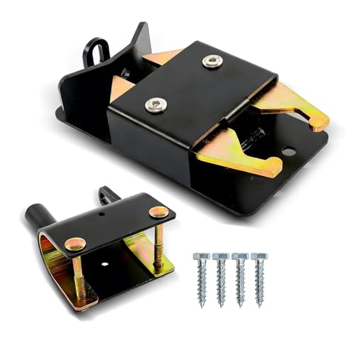 findmall Heavy Duty 2 Way Farm Gate Latch 1 Pack Fence Gate Accessory | For Metal Gates, Livestock Areas, Horse Corrals Ranches and Farms with Mounting Screws and Directions