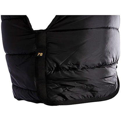 V-Free Nylon Blanket Liner for Horses | Deep V Closed Front | Customizable Neck Size | Insulated Warmth & Breathability - size: 84
