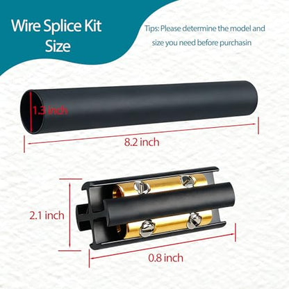 2 Sets Underground Wire Splice Kit for Electrical Cable Repair, 600V Max