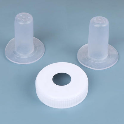 ibasenice Calf Sheep Milk Bottle 3L with Handle, Silicone Nipples & Lid for Orphaned Lambs Calves Puppies, Ergonomic Feeder for Farm Home Use